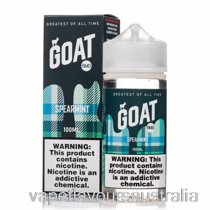 Vape Nicotine Australia Spearmint - Goat E-Liquid - 100mL 3mg
